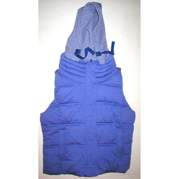 NWT Athleta $148 Womens Heather Purple Vest Detachable Hood M Warm Puffer Cozy - Picture 7 of 12